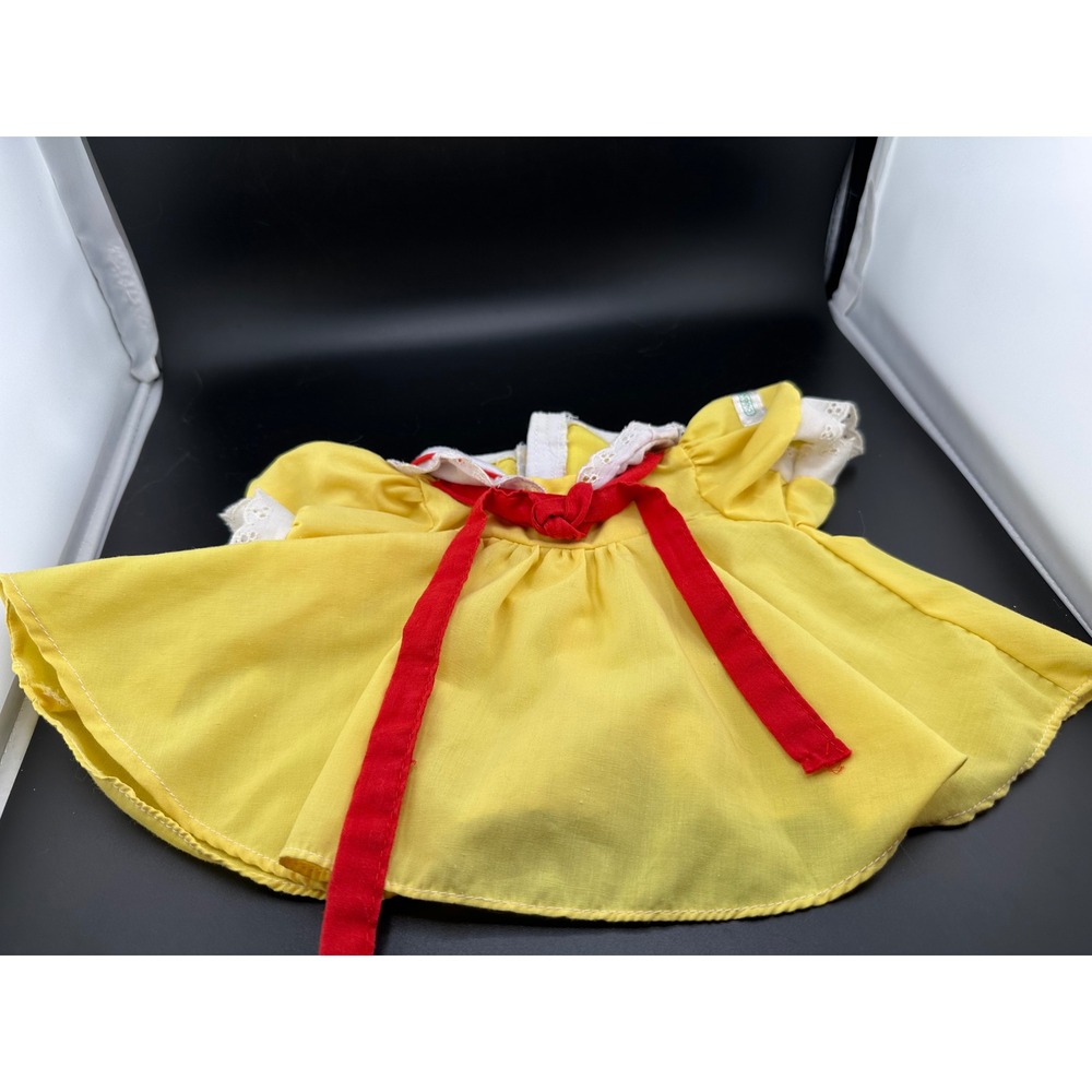 Cabbage‎ Patch Kids Coleco Yellow sailor swing dress yellow red 1980s Vtg 1983